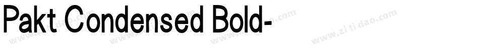 Pakt Condensed Bold字体转换